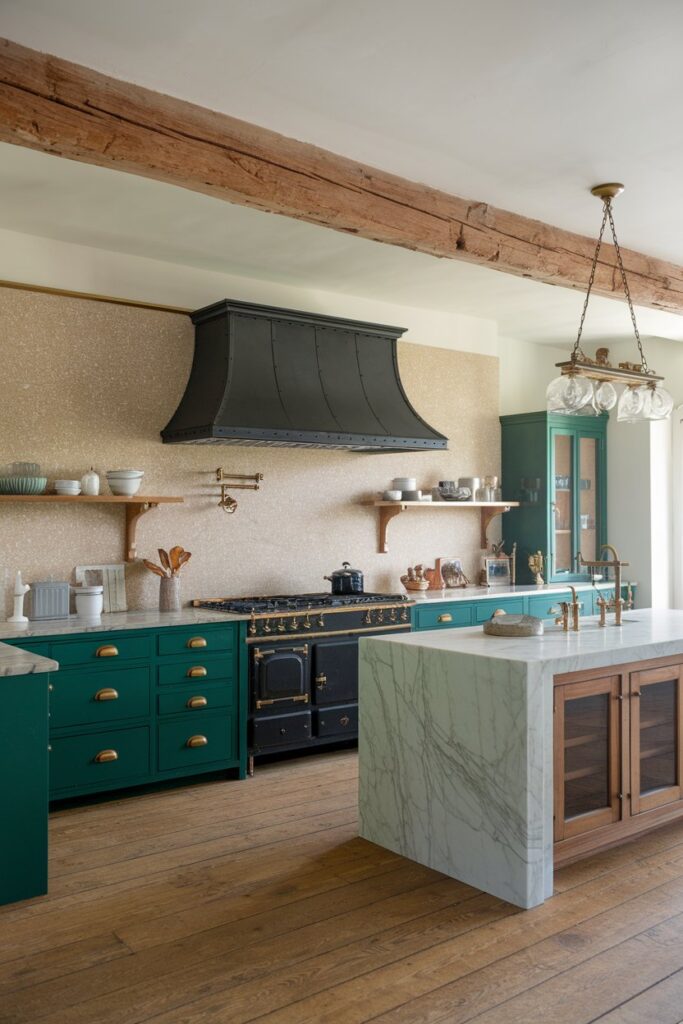 14 Farmhouse Kitchens With Green Cabinets You Will Love! – My Kitchen Inspo