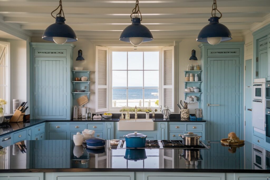 16 Coastal Kitchens With Black Countertops! – My Kitchen Inspo