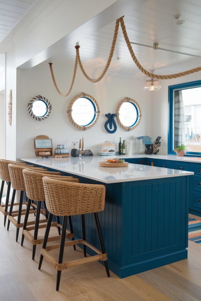 18 Modern Coastal Kitchen Ideas for a Breezy Feel - 2026 - Textured Kitchen Renovation Ideas For A Sleek, Modern, And Functional Space With A Coastal Twist