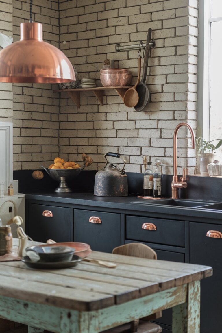 14 Farmhouse Kitchen Interior Designs With Black Countertops! – My ... - Farmhouse Kitchen Decor With Black White Countertops