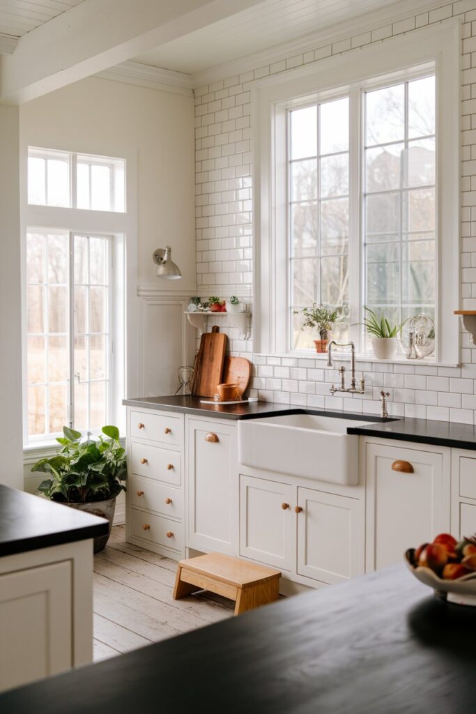 14 Farmhouse Kitchen Interior Designs With Black Countertops! – My ...