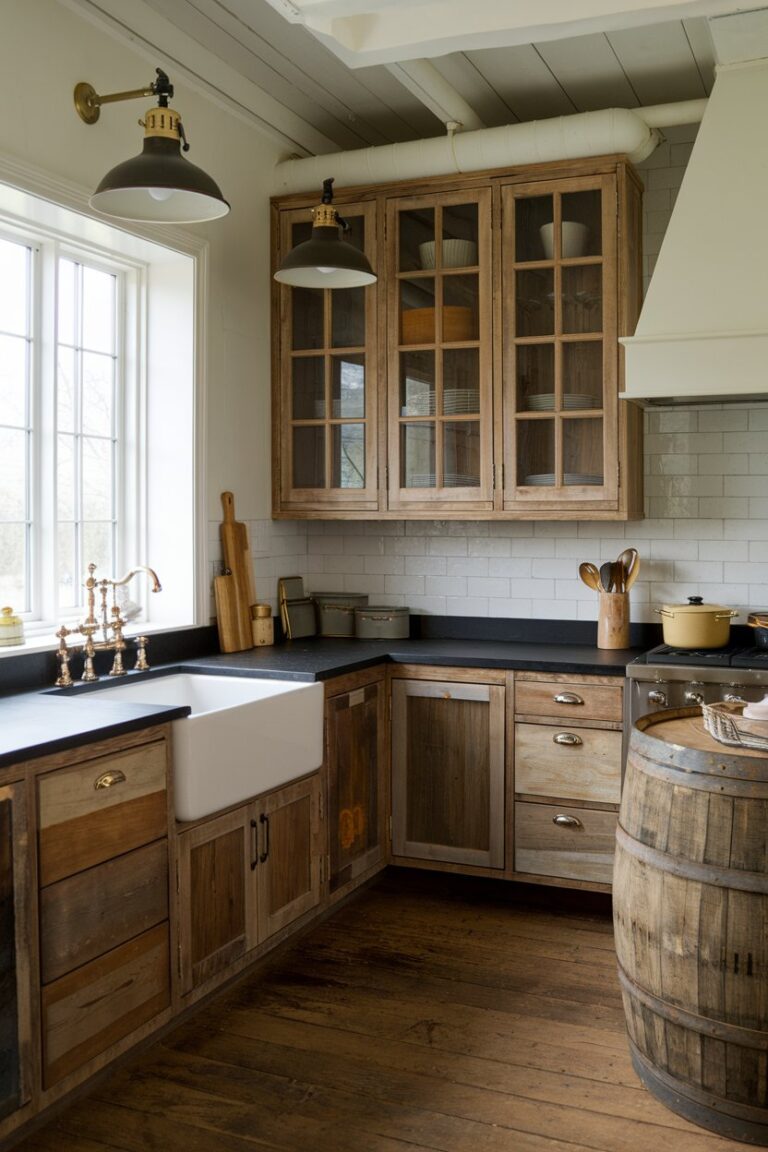 14 Farmhouse Kitchen Interior Designs With Black Countertops! – My ...