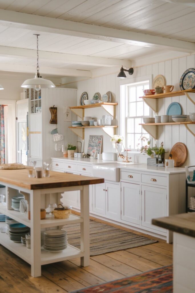 14 Farmhouse Kitchens With Floating Shelves! – My Kitchen Inspo