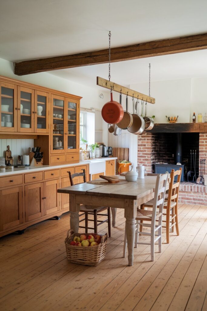 12 Farmhouse Kitchens With Oak Wood Cabinets! – My Kitchen Inspo