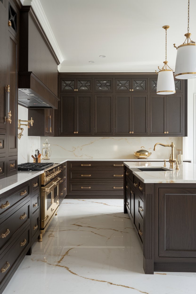15 Dark Brown Kitchen Cabinets Design Ideas You Will Love! – My Kitchen ...