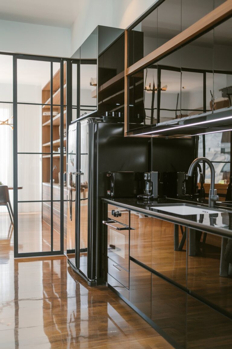 18 Black and Wood Kitchen Designs That Combine Modern Elegance with ...