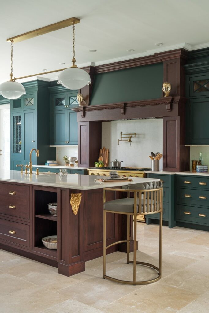 16 Green Kitchens with Wood Cabinets: Inspiring Ideas for a Warm and ...