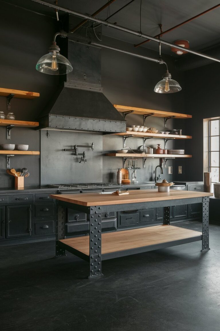15 Black Industrial Kitchen Ideas That Blend Style and Utility – My ...