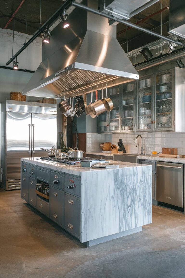 16 Industrial Kitchens with Islands: A Perfect Blend of Style and ...