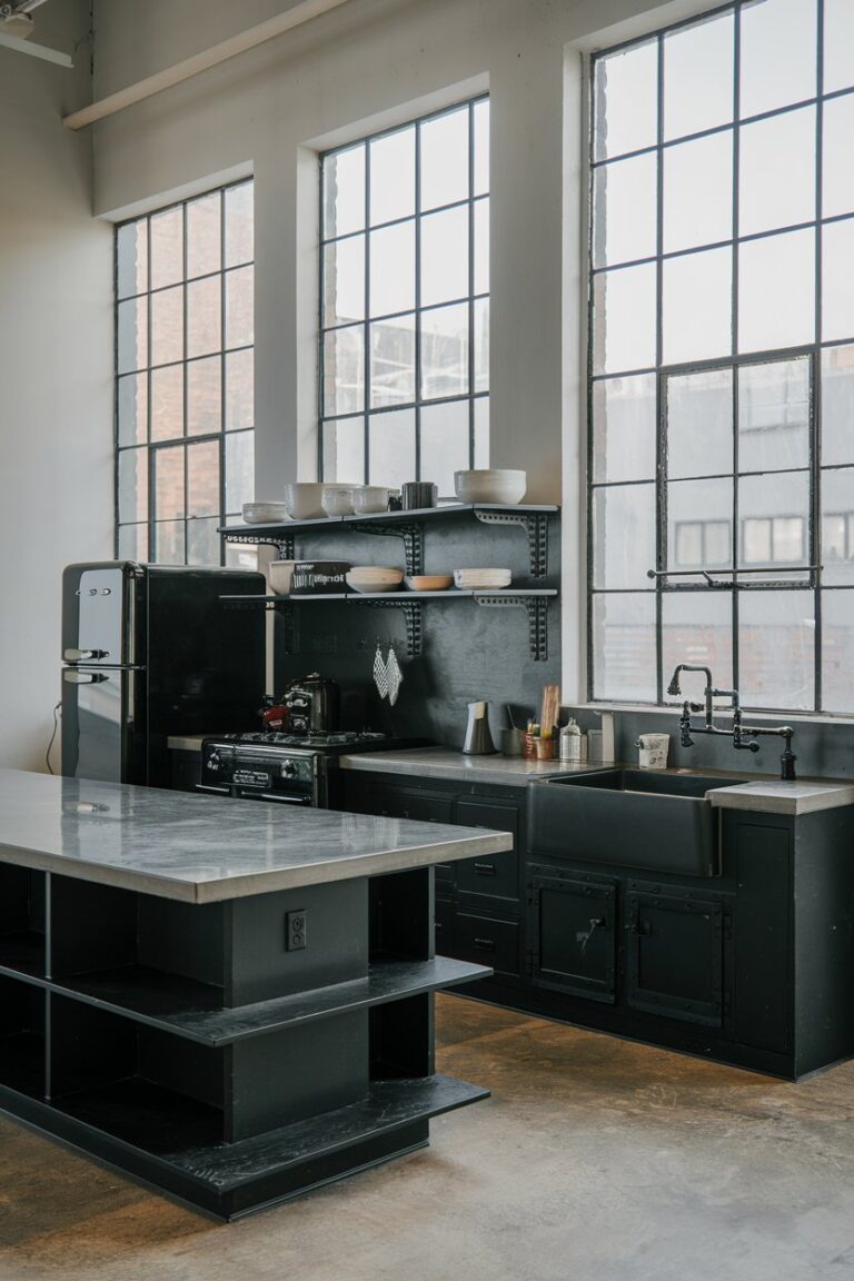 15 Black Industrial Kitchen Ideas That Blend Style and Utility – My ...