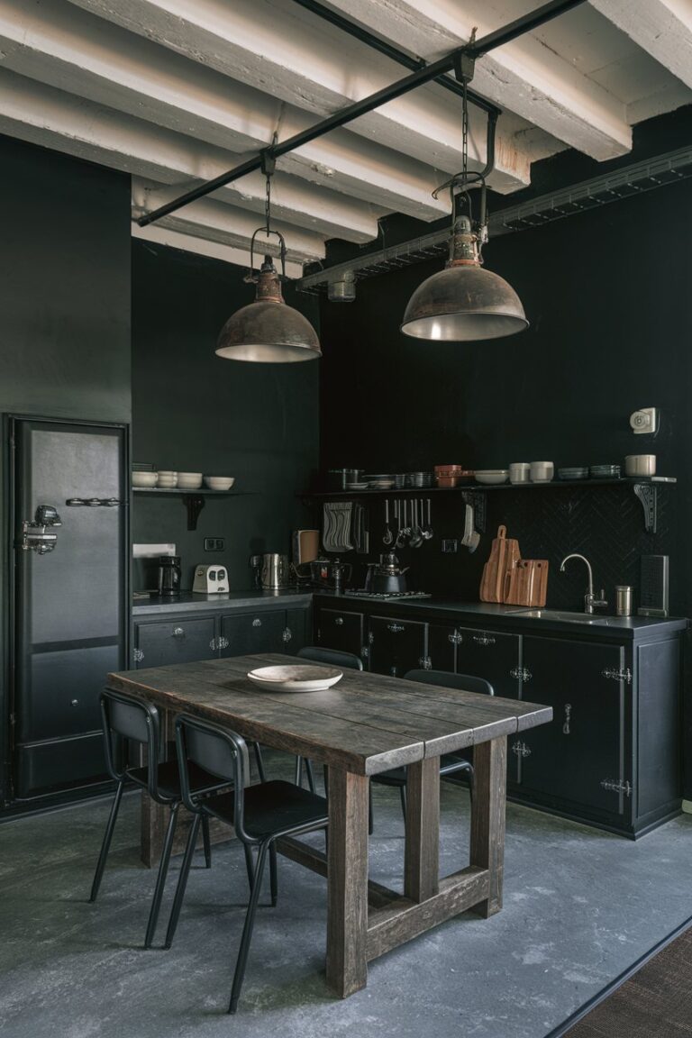 15 Black Industrial Kitchen Ideas That Blend Style and Utility – My ...