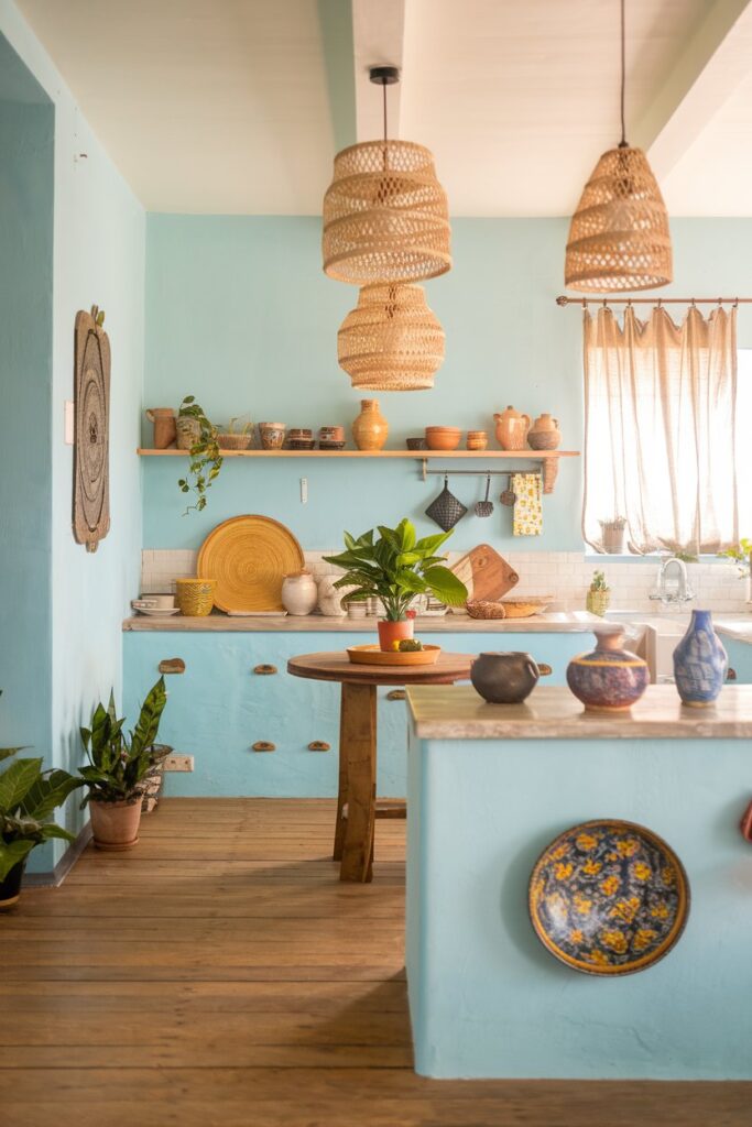 15 Blue and Yellow Boho Kitchens Perfect for Cozy Inspiration – My ...