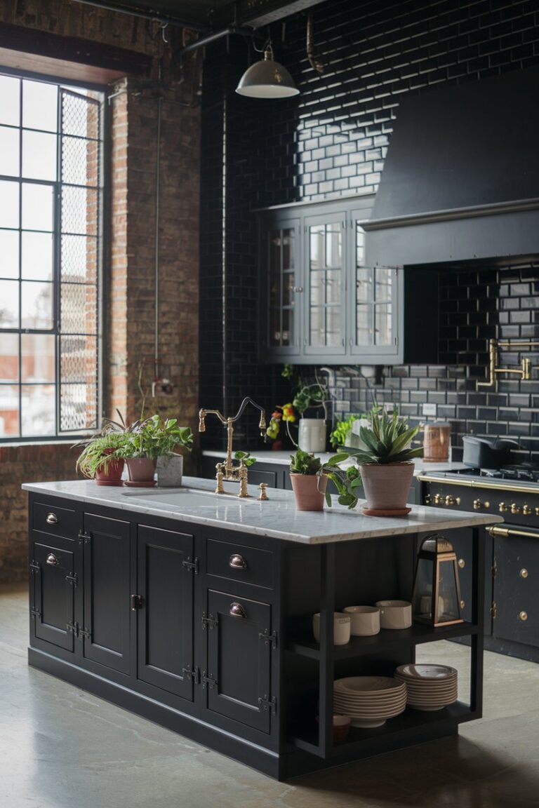 15 Black Industrial Kitchen Ideas That Blend Style and Utility – My ...