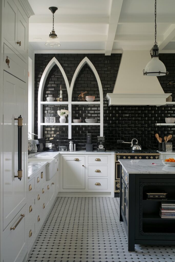 15 Gothic Kitchens with White Timeless Style for a Modern