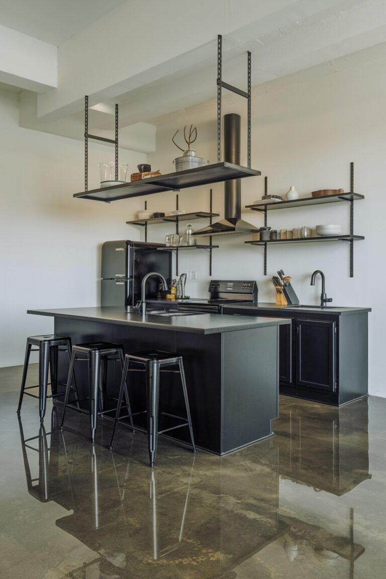 15 Black Industrial Kitchen Ideas That Blend Style and Utility – My ...