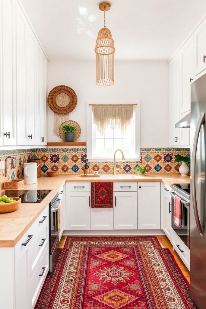 18 Modern Boho Kitchens With White Cabinets You Will Love! – My Kitchen ...